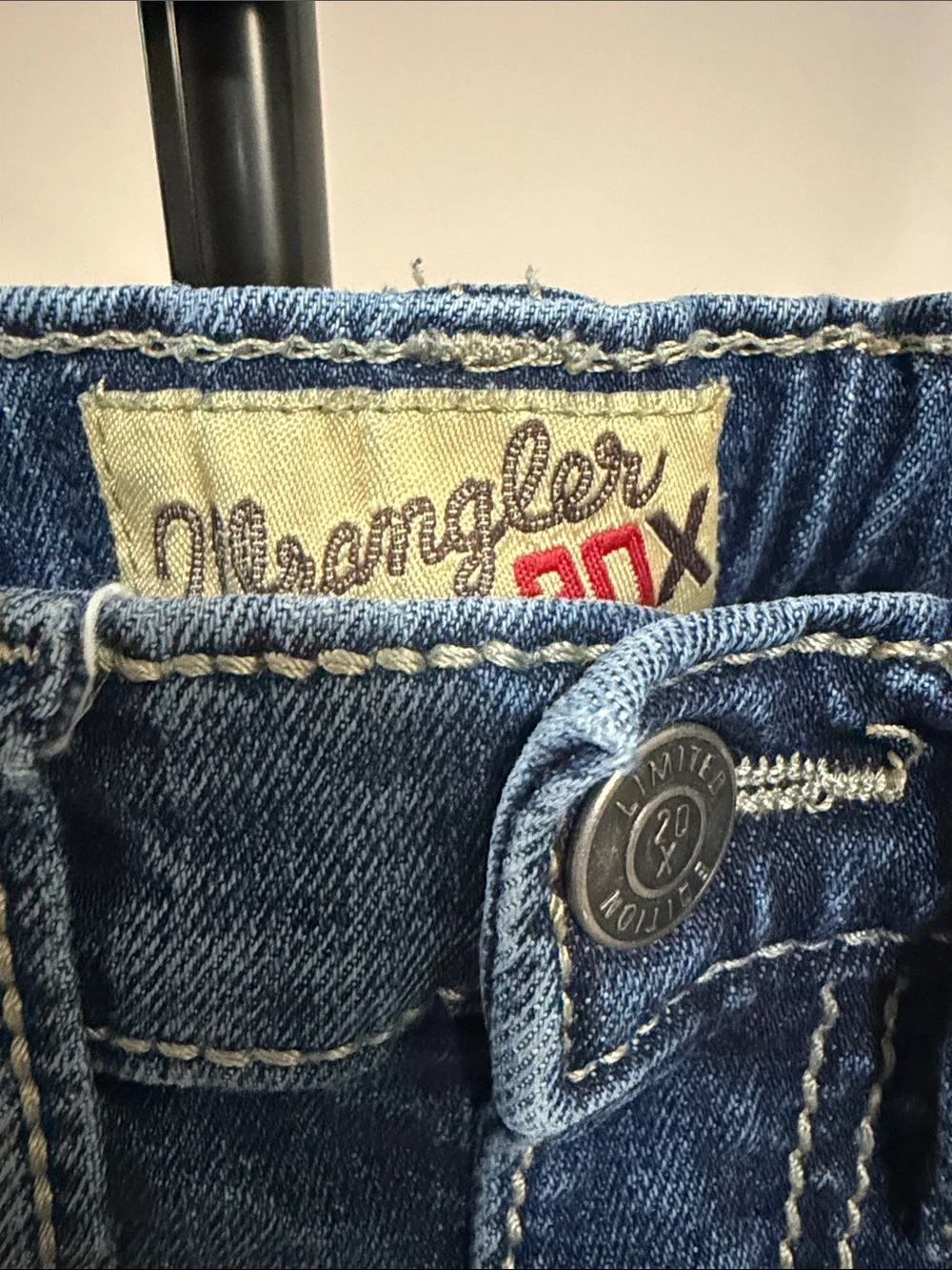 Wrangler 20X Kids Blue Denim Jeans - 7 Slim